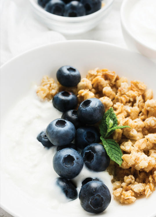 Oats with Blueberries